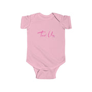 Tassel Up Cursive Infant Fine Jersey Bodysuit