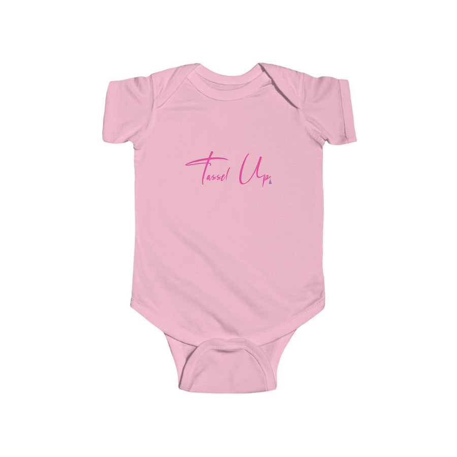 Tassel Up Cursive Infant Fine Jersey Bodysuit