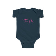 Tassel Up Cursive Infant Fine Jersey Bodysuit