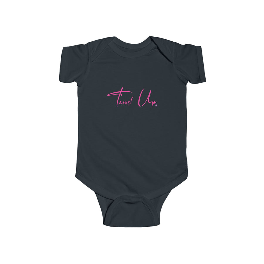 Tassel Up Cursive Infant Fine Jersey Bodysuit