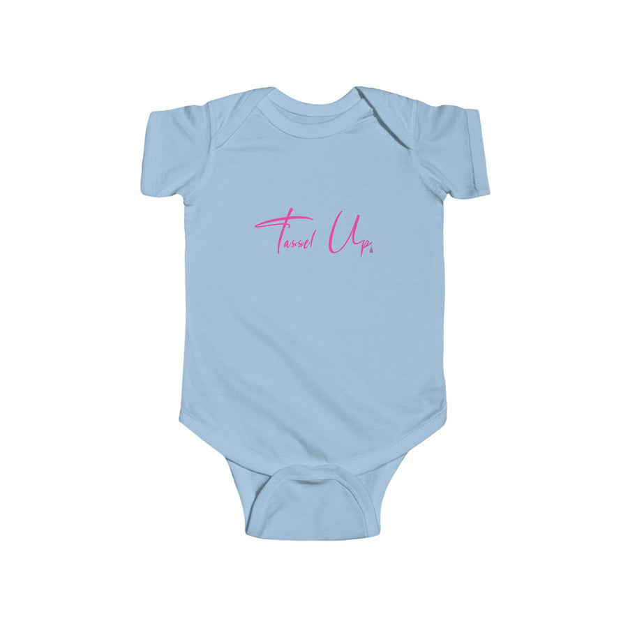 Tassel Up Cursive Infant Fine Jersey Bodysuit