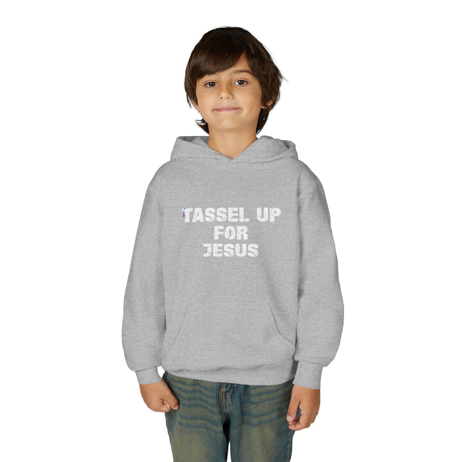 Tassel Up For Jesus Repeat Youth Heavy Blend Hoodie