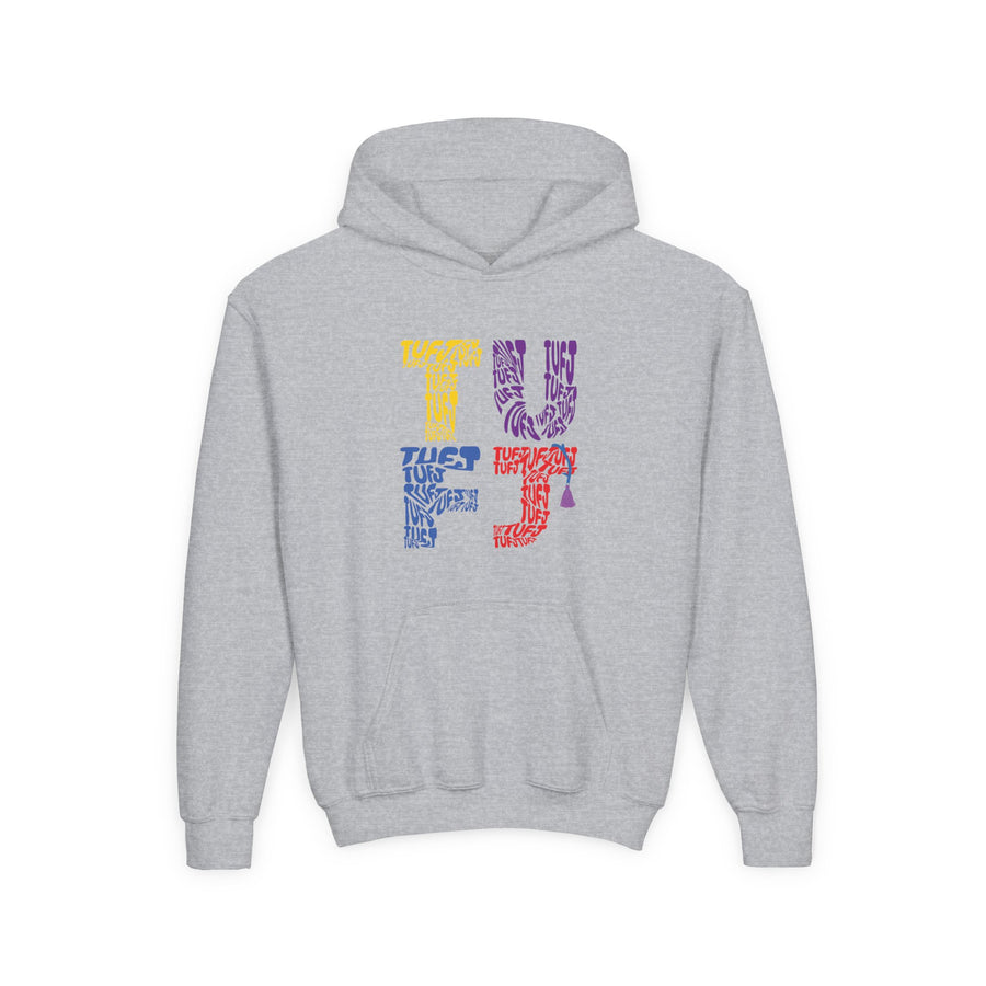 TUFJ Multicolor Repeat Youth Heavy Blend Hoodie