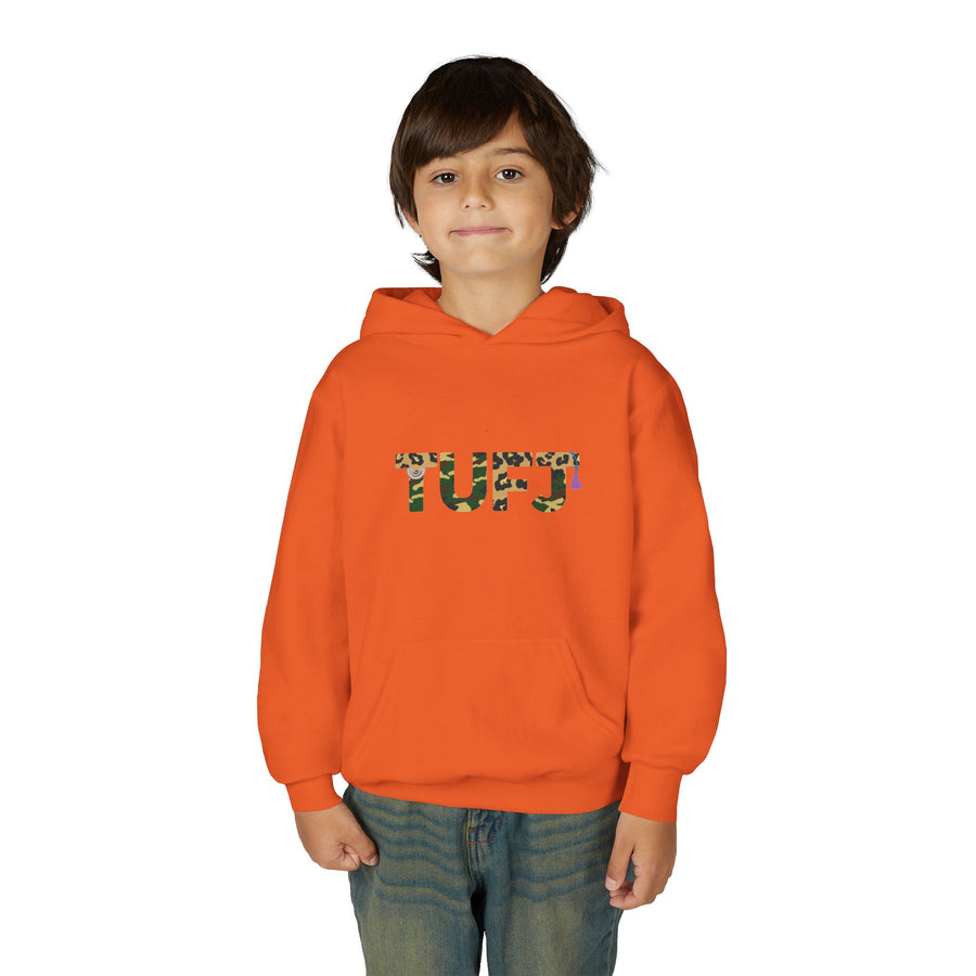 TUFJ Camo Leopard And Pearls Youth Heavy Blend Hoodie