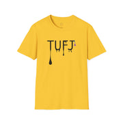 TUFJ Black Print Drip Unisex Softstyle T-Shirt