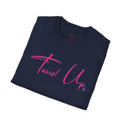 Tassel Up Pink Cursive Softstyle Unisex T-Shirt
