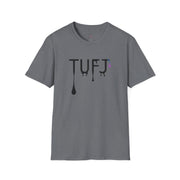 TUFJ Black Print Drip Unisex Softstyle T-Shirt
