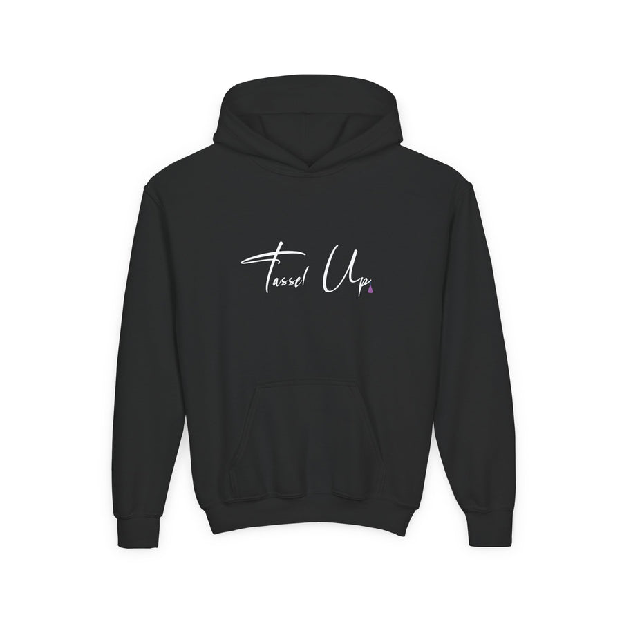 Tassel Up Cursive Youth Heavy Blend Hoodie