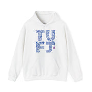 TUFJ Blue Repeat Unisex Hoodie