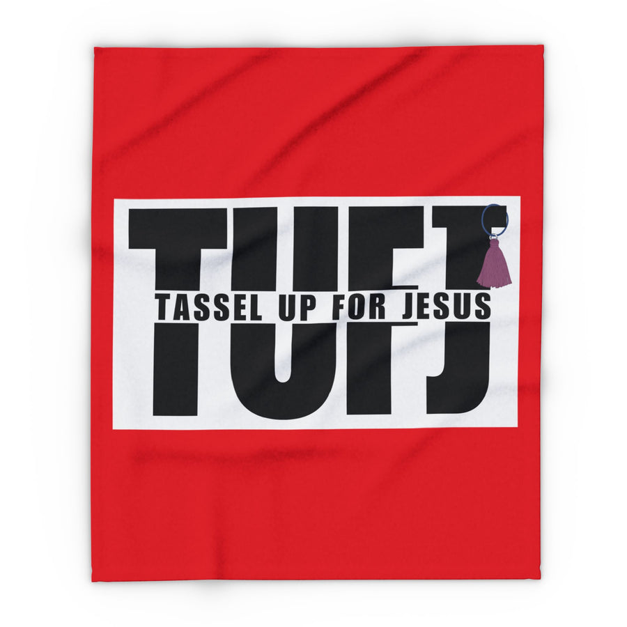 Red TUFJ Arctic Fleece Blanket