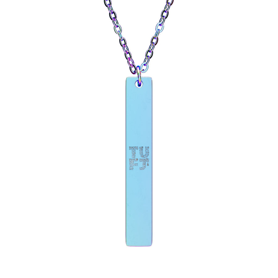 TUFJ Repeat Vertical Bar Necklace