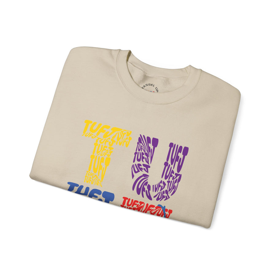 TUFJ Multicolor Repeat Unisex Sweatshirt