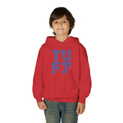 TUFJ Repeat Blue Letters Youth Heavy Blend Hoodie