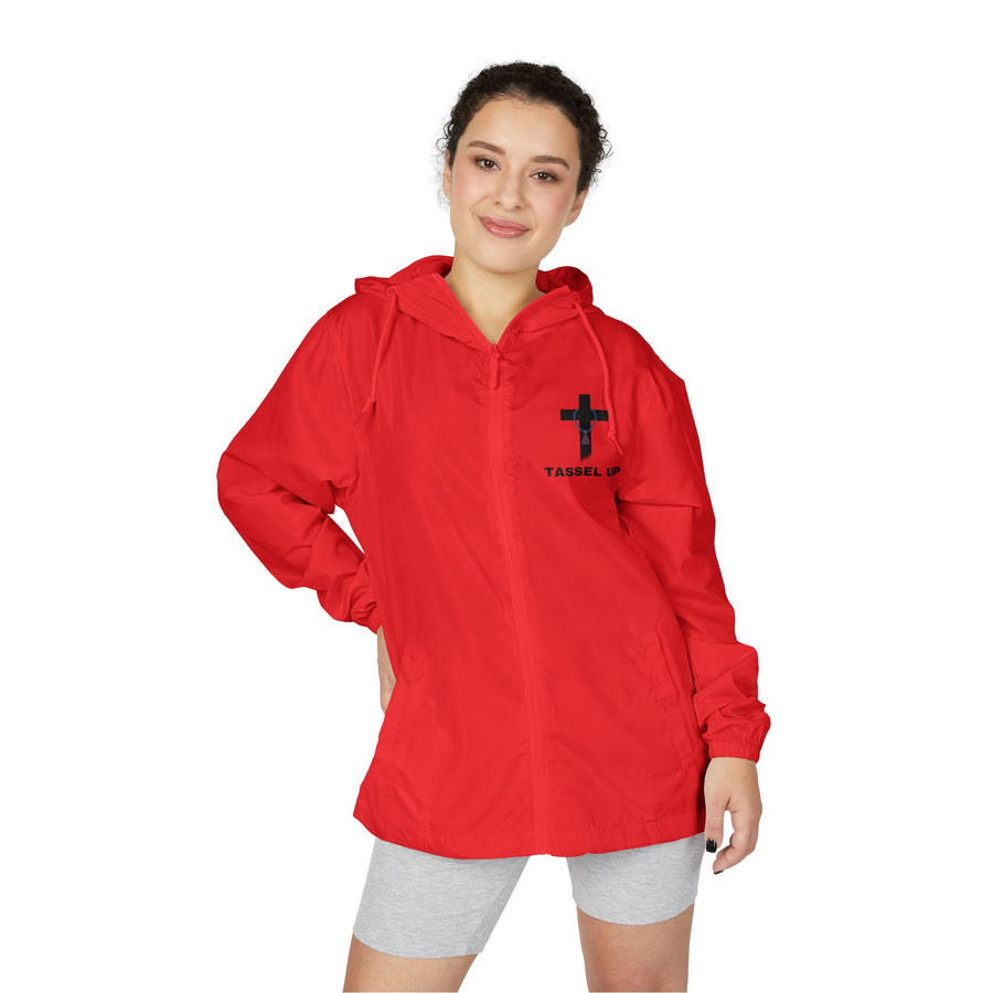 Tassel Cross Unisex Full-Zip Windbreaker Jacket
