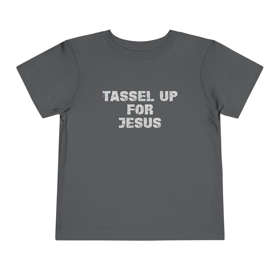 Tassel Up For Jesus Repeat Toddler Short Sleeve Tee