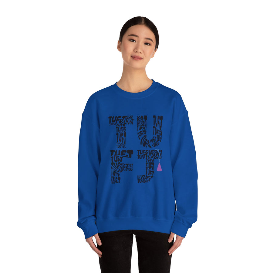 TUFJ Black Repeat Unisex Sweatshirt