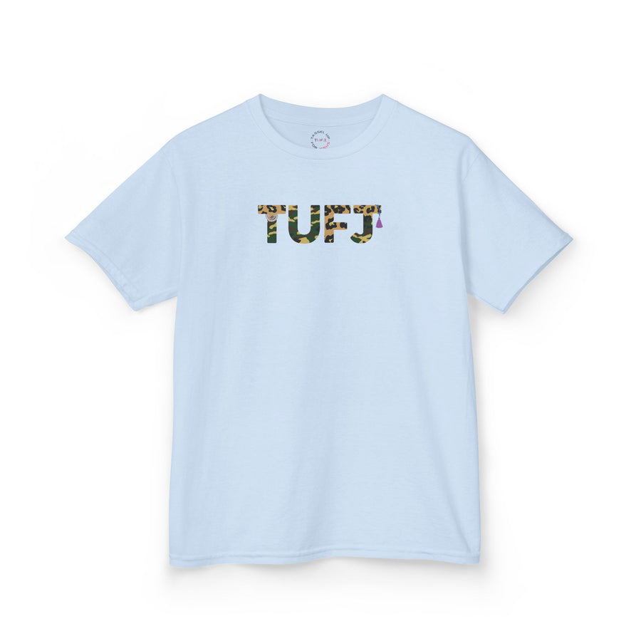 TUFJ Camo Leopard And Pearls Kids Heavy Cotton™ Tee