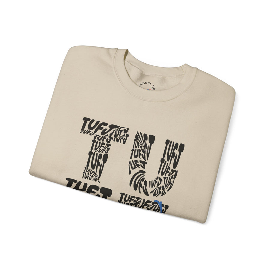 TUFJ Black Repeat Unisex Sweatshirt