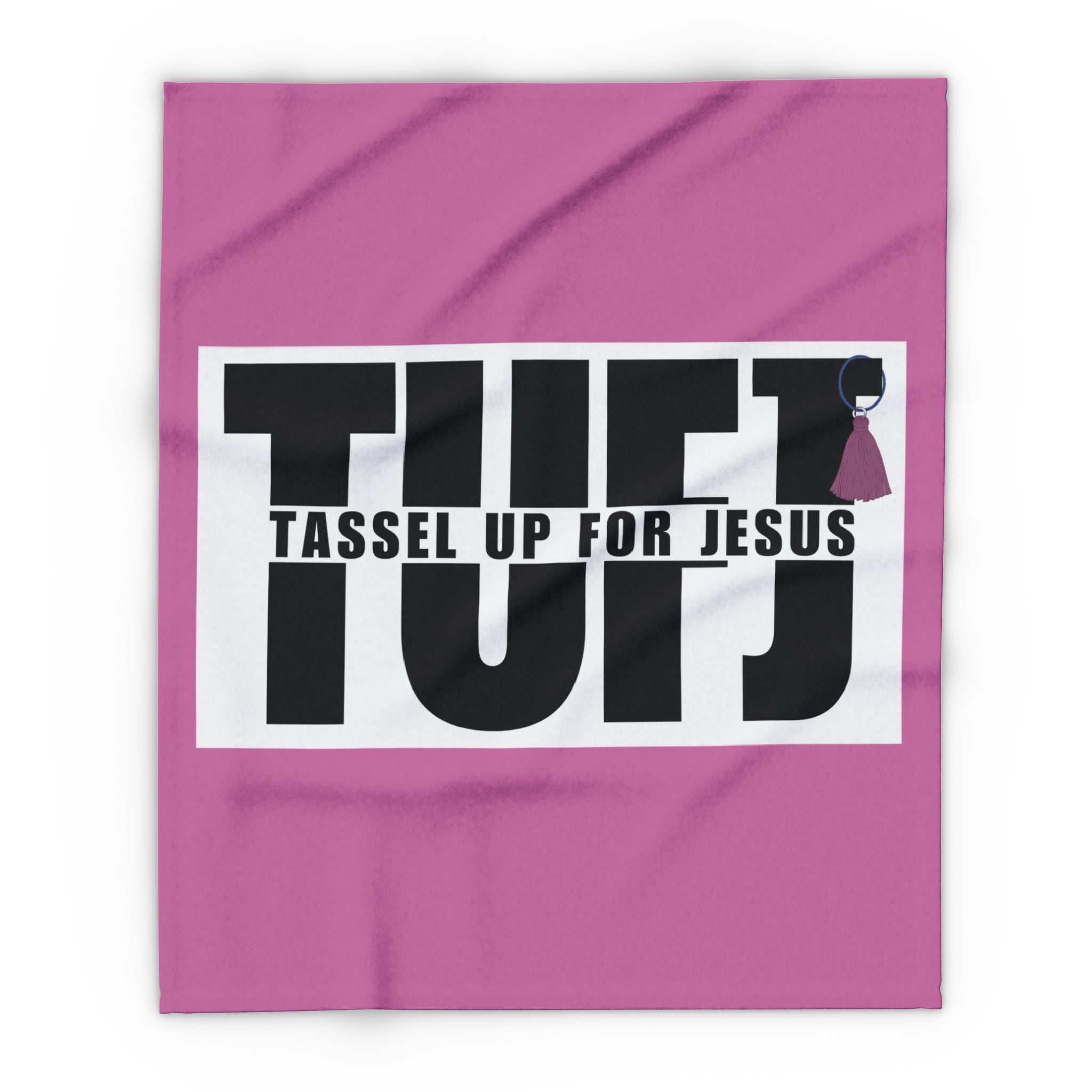 Pink TUFJ Arctic Fleece Blanket