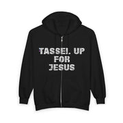Tassel Up For Jesus Repeat Unisex Heavy Blend Full Zip Hoodie