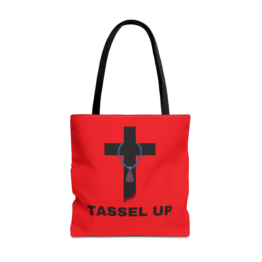 Red Tassel Cross Tote Bag