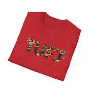 TUFJ Camo Leopard And Pearls Unisex Softstyle T-Shirt