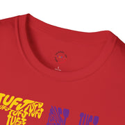 TUFJ Multi Color Repeat Unisex Softstyle T-Shirt