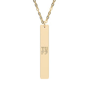 TUFJ Repeat Vertical Bar Necklace