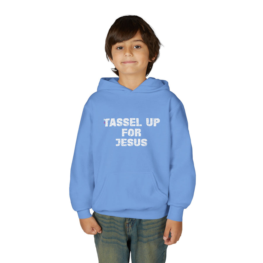 Tassel Up For Jesus Repeat Youth Heavy Blend Hoodie