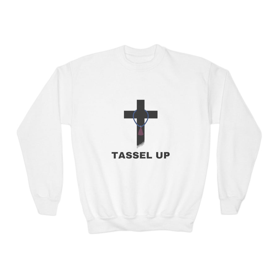 Tassel Cross Youth Crewneck Sweatshirt