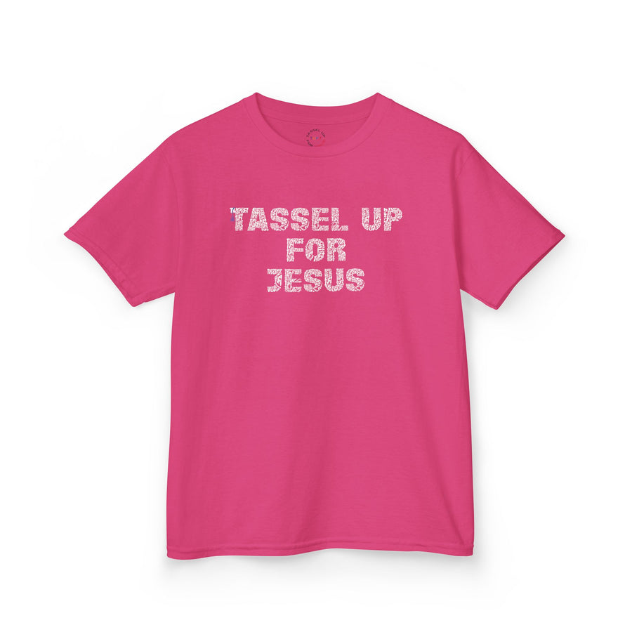 Tassel Up For Jesus Repeat Kids Heavy Cotton™ Tee