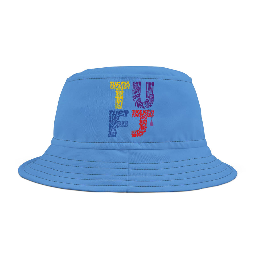 TUFJ Repeat Light Blue Bucket Hat