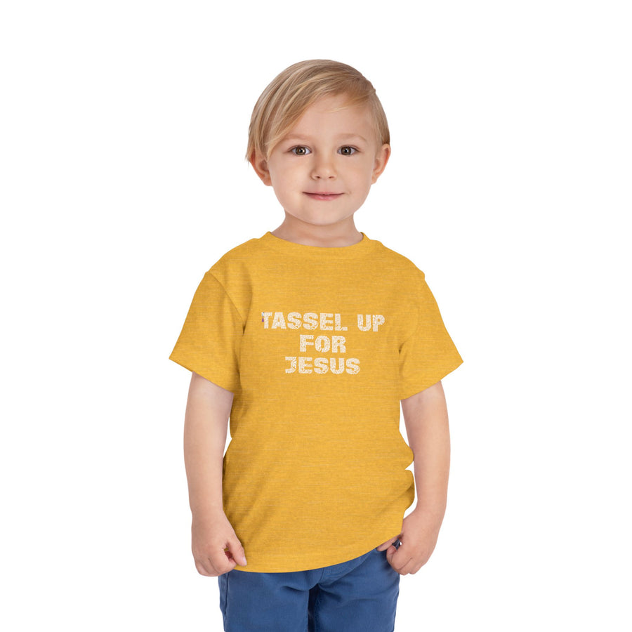 Tassel Up For Jesus Repeat Toddler Short Sleeve Tee