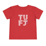 TUFJ White Letter Toddler Short Sleeve Tee