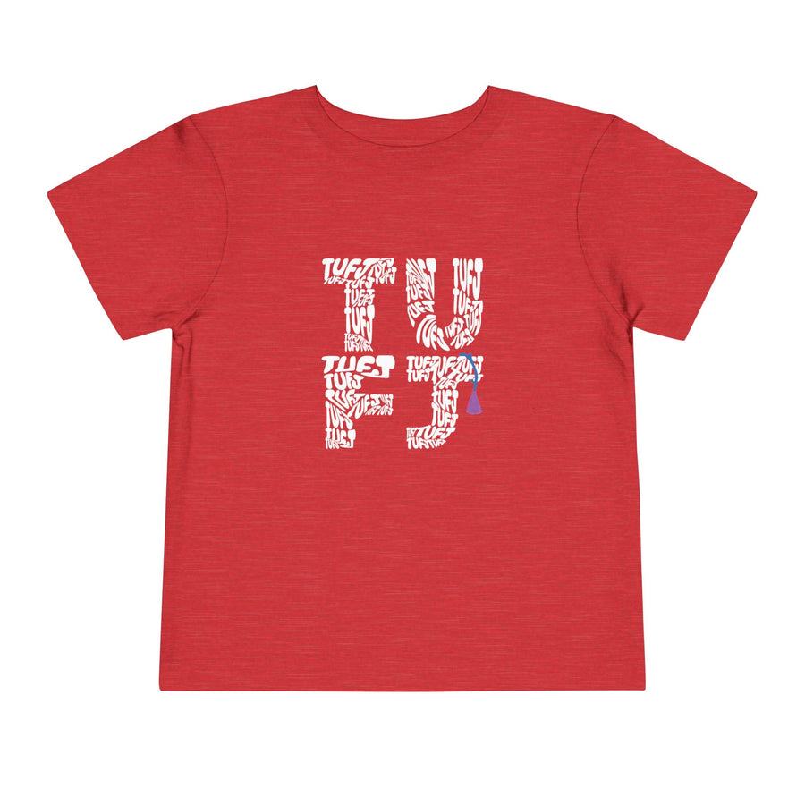TUFJ White Letter Toddler Short Sleeve Tee