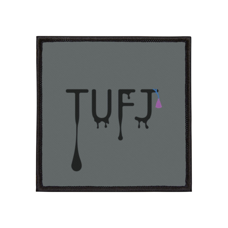 TUFJ Drip Gray Iron-On Patch