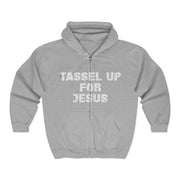 Tassel Up For Jesus Repeat Unisex Heavy Blend Full Zip Hoodie