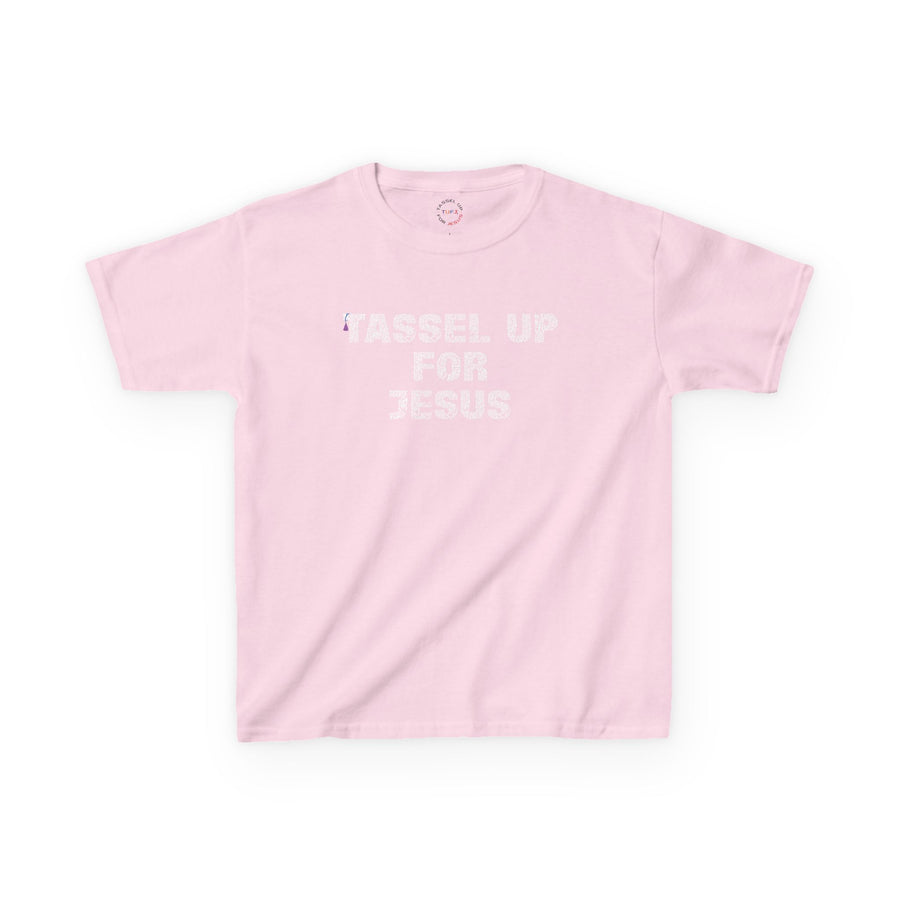 Tassel Up For Jesus Repeat Kids Heavy Cotton™ Tee