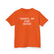 Tassel Up For Jesus Repeat Kids Heavy Cotton™ Tee