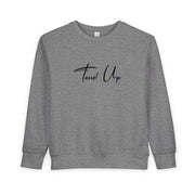 Tassel Up Cursive Toddler Sweatshirt