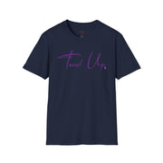 Tassel Up Purple Cursive Unisex Softstyle T-Shirt