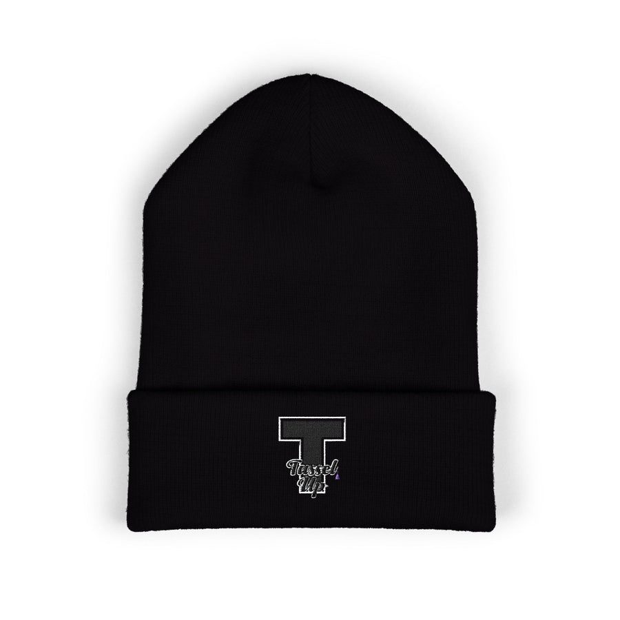Tassel T Up Cuffed Beanie