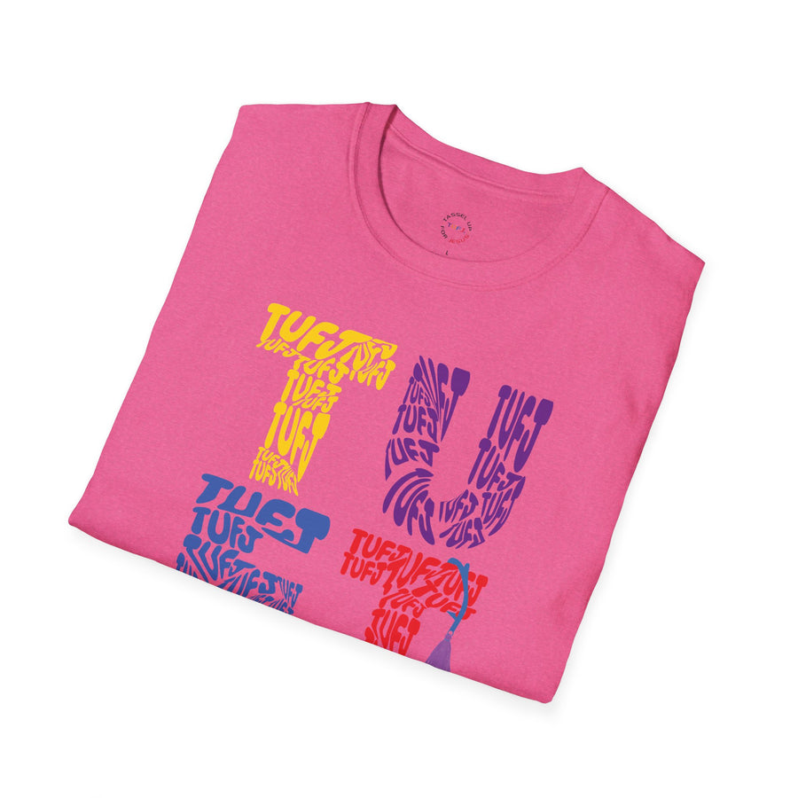 TUFJ Multi Color Repeat Unisex Softstyle T-Shirt