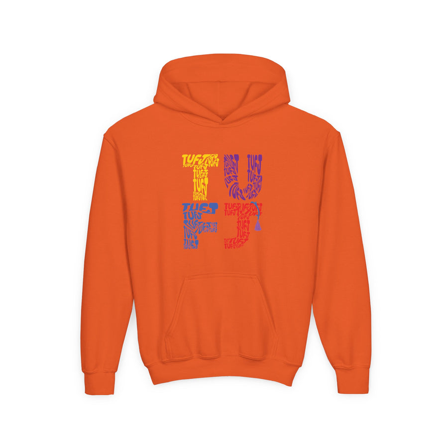 TUFJ Multicolor Repeat Youth Heavy Blend Hoodie