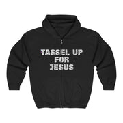Tassel Up For Jesus Repeat Unisex Heavy Blend Full Zip Hoodie