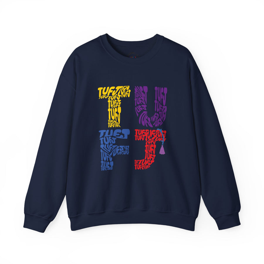 TUFJ Multicolor Repeat Unisex Sweatshirt