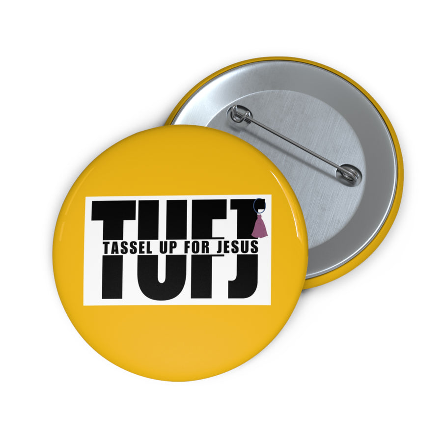 Yellow TUFJ Pin Buttons