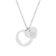 Tassel Up For Jesus Logo Heart Cutout Necklace