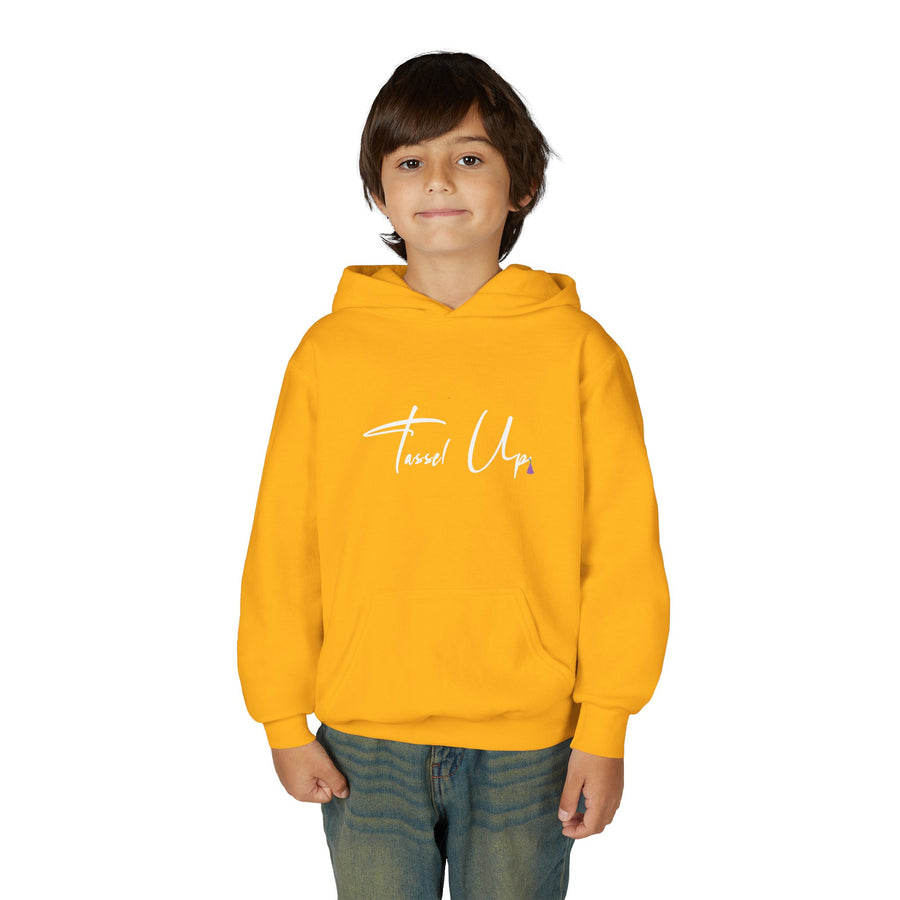 Tassel Up Cursive Youth Heavy Blend Hoodie