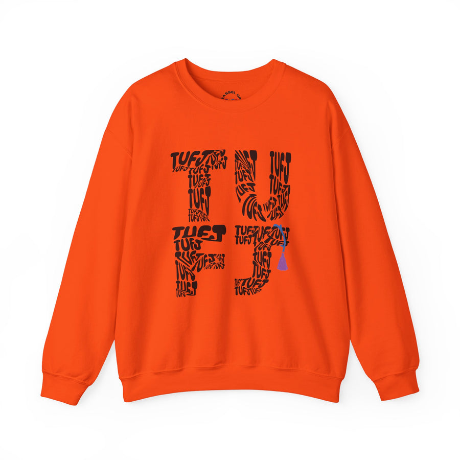 TUFJ Black Repeat Unisex Sweatshirt